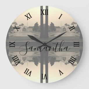Iran Isfahan chehel sotun palace 1970 Large Clock