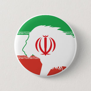 Iran Lion Iranian National Animal Flag 6 Cm Round Badge