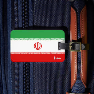 Iran Luggage Tags, patriotic Iranian Flag Tag