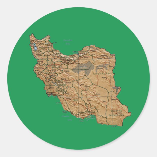Iran Map Sticker (Front)