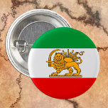 Iran, Persian flag with Lion, Shah of Iran 3 Cm Round Badge<br><div class="desc">Buttons: Patriotic Persian Flag,  Shah of Iran (1964-1980) with sun and lion</div>
