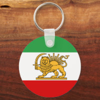 Iran, Persian flag with Lion, Shah of Iran
