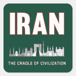 Iran Pride Iranian Persia Cradle of Civilisation Square Sticker
