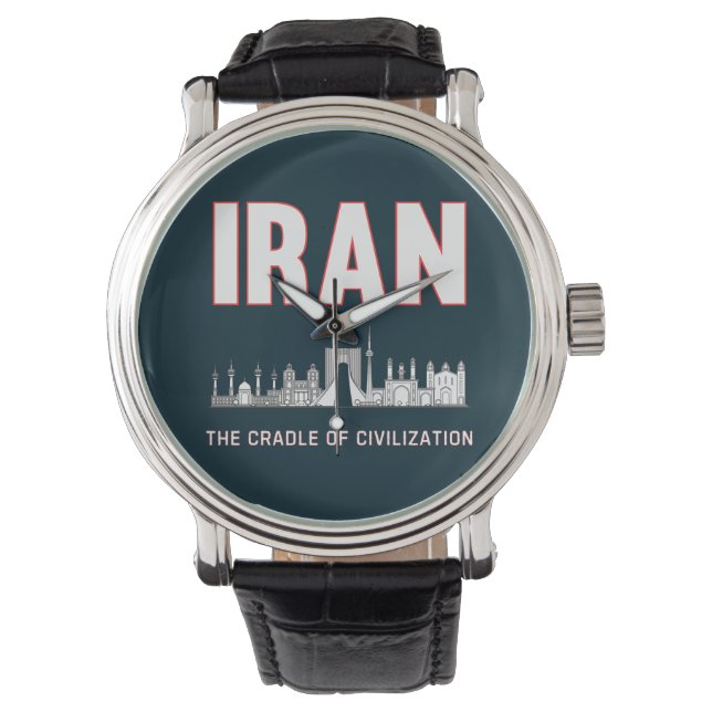 Iran Pride Iranian Persia Cradle of Civilisation Watch (Front)