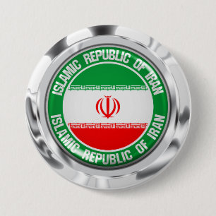 Iran Round Emblem 7.5 Cm Round Badge