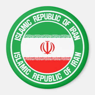 Iran Round Emblem Magnet