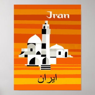 Iran travel poster