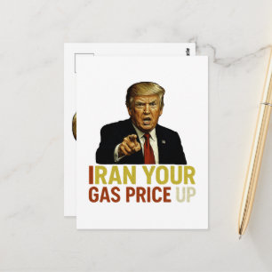 Iran Your Gas Price Up Postcard