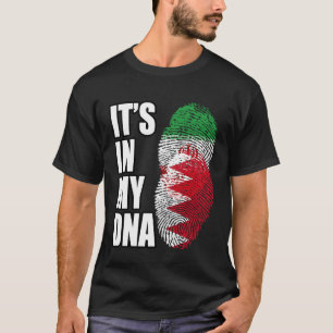 Iranian And Bahraini Mix DNA Flag Heritage T-Shirt