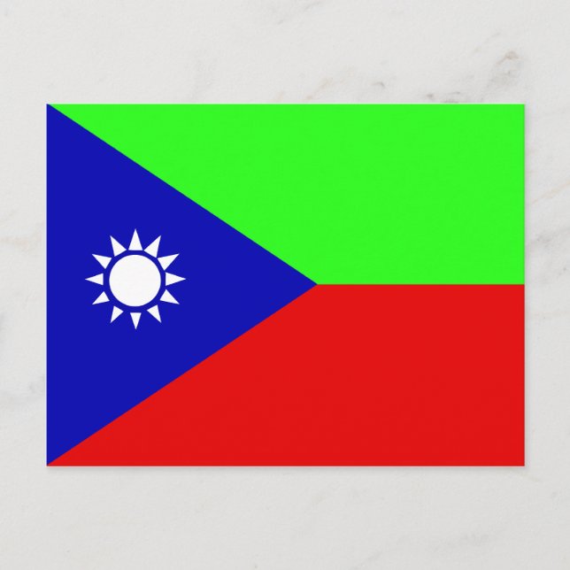 Iranian Baluchistan, Indonesia flag Postcard (Front)