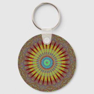 Iranian carpet African ethnic tribal pattern.jpg Key Ring