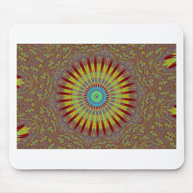 Iranian carpet  African ethnic tribal pattern.jpg Mouse Mat (Front)