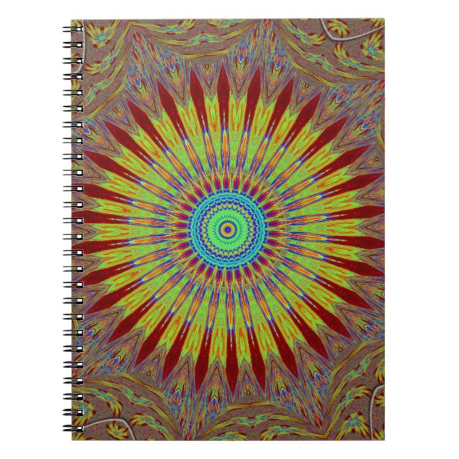 Iranian carpet  African ethnic tribal pattern.jpg Notebook (Front)