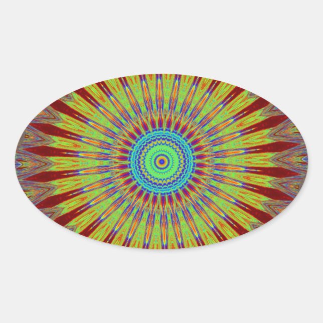 Iranian carpet  African ethnic tribal pattern.jpg Oval Sticker (Front)