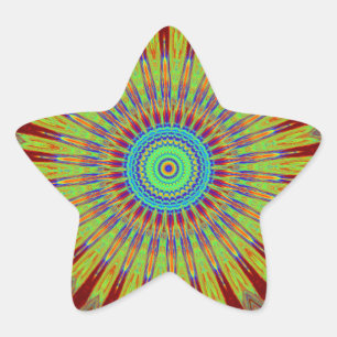 Iranian carpet African ethnic tribal pattern.jpg Star Sticker