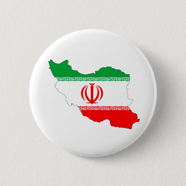 Iranian Flag 6 Cm Round Badge (Front)