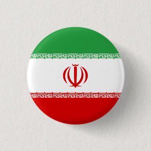 Iranian Flag, Flag of Iran 3 Cm Round Badge