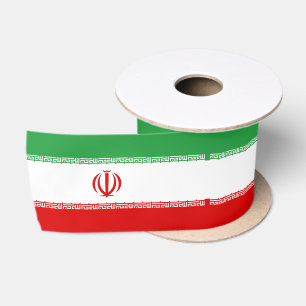 Iranian Flag (Iran) (Persian) Satin Ribbon