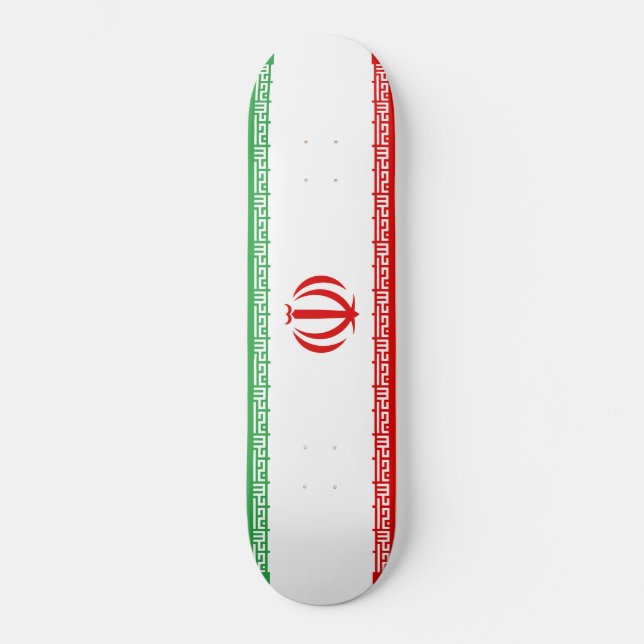 Iranian Flag (Iran) (Persian) Skateboard (Front)