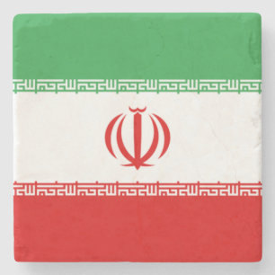 Iranian Flag (Iran) (Persian) Stone Coaster