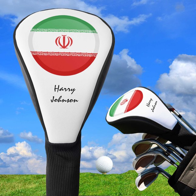 Iranian Flag & Monogrammed Golf Clubs Covers (Creator Uploaded)
