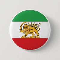 Iranian Lion and Sun Historic Flag Emblem