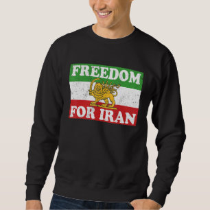 Iranian Lion Flag FREEDOM FOR IRAN Support Women o Sweatshirt