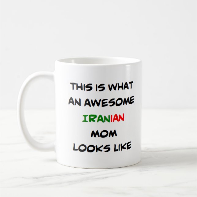 iranian mum, awesome coffee mug (Left)