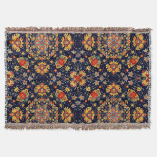 Iranian Pattern Throw Blanket
