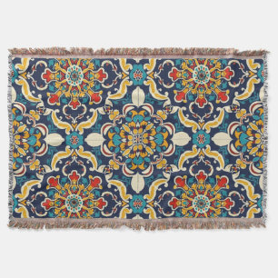 Iranian Pattern Throw Blanket