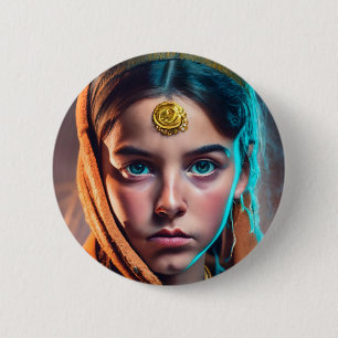 Iranian Persian girl 6 Cm Round Badge