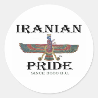 Iranian Pride Classic Round Sticker