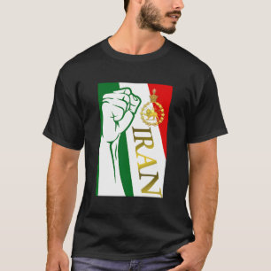 Iran'S Flag With Pahlavi Crown T-Shirt