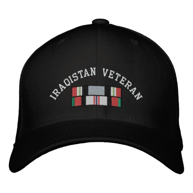 Iraq Afghanistan Veteran Embroidered Hat (Front)