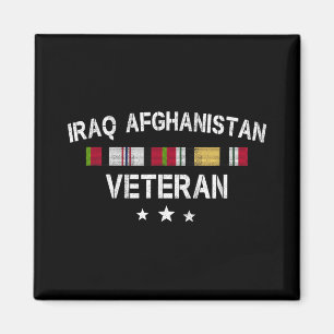 Iraq Afghanistan Veteran Pride Service Ribbon  Magnet