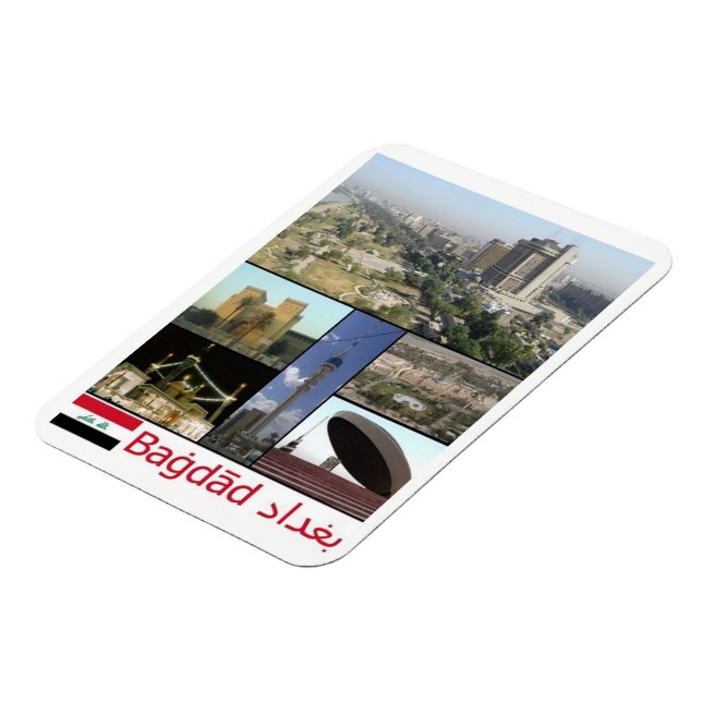 Iraq - Baghdad Mosaic - Magnet (Left Side)