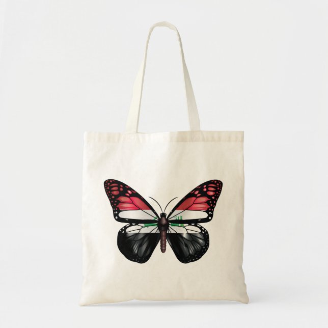 Iraq butterfly monarch flag tote bag (Front)