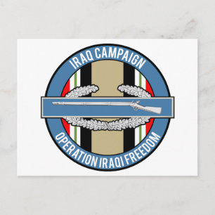 Iraq Campaign CIB Postcard