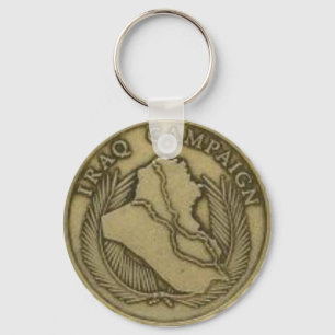 Iraq campaign medal key chain