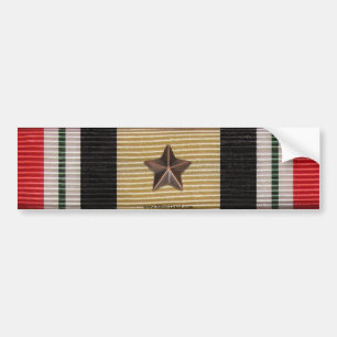 Iraq Campaign Medal Ribbon 1 Battle Star Sticker