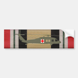 Iraq Campaign Medal Ribbon UH-60 Blackhawk Sticker