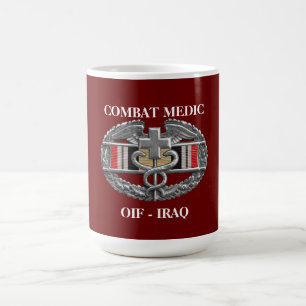 Iraq Campaign Ribbon Background CMB Mug