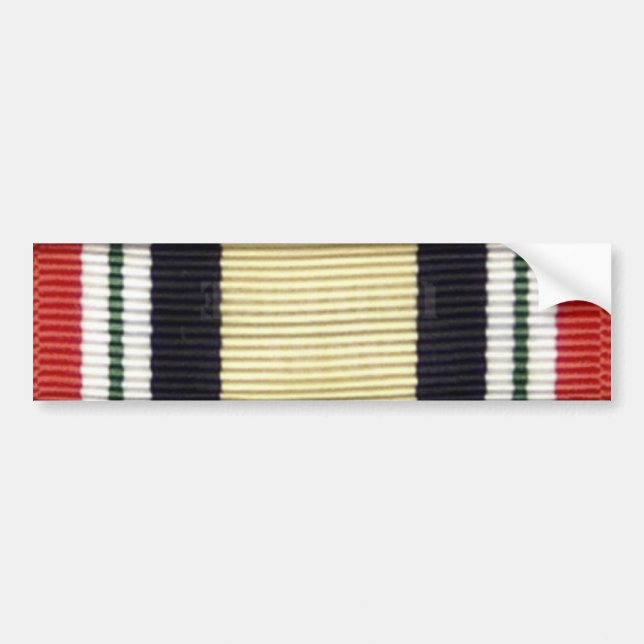 Iraq campaign ribbon bumper sticker (Front)