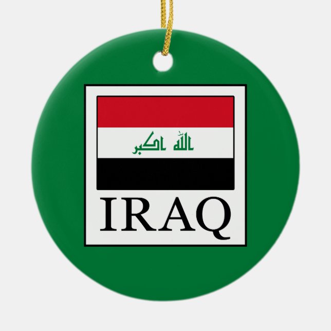 Iraq Ceramic Tree Decoration (Front)