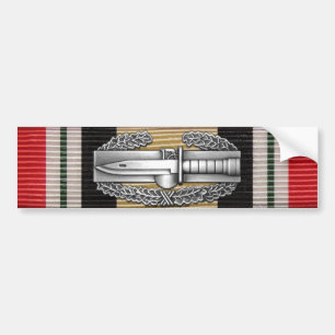 Iraq Combat Action Badge Bumper Sticker
