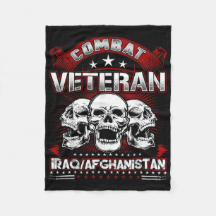Iraq Combat Veteran Shirt Fleece Blanket