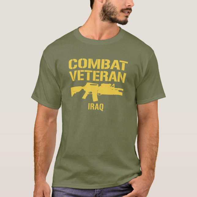 IRAQ Combat Veteran T-Shirt (Front)