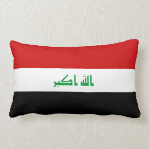 Iraq country long flag nation symbol republic lumbar cushion