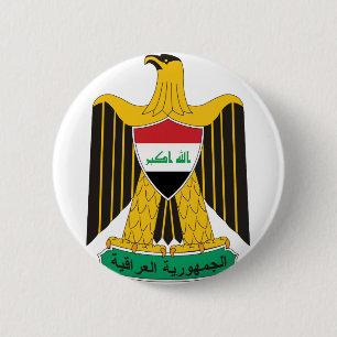 iraq emblem 6 cm round badge
