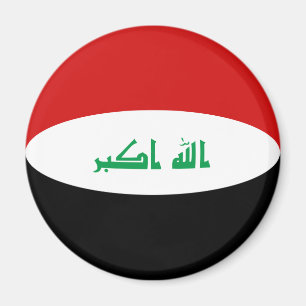 Iraq Fisheye Flag Magnet